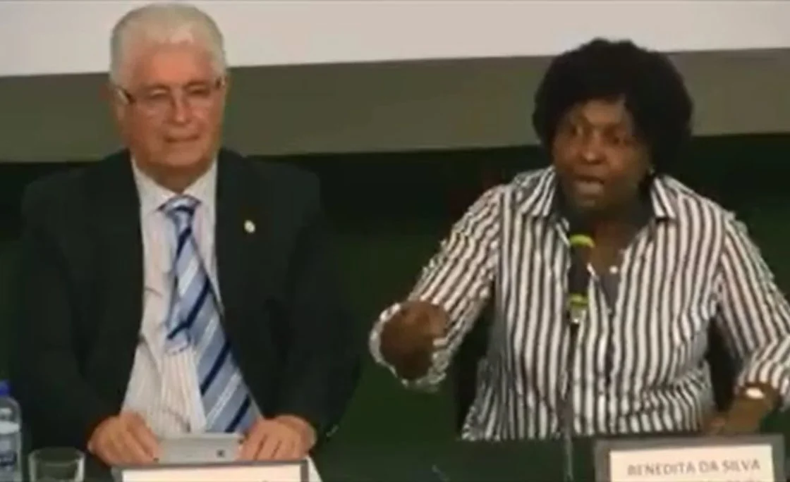 Ativistas do PT aplaudiram de pé o grito de guerra de Benedita da Silva: "Vamos derramar sangue !" | Por Polibio Braga