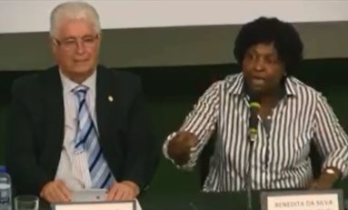 Ativistas do PT aplaudiram de pé o grito de guerra de Benedita da Silva: "Vamos derramar sangue !" | Por Polibio Braga