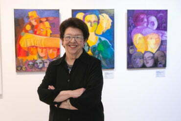 Clara Pechansky e suas amigas em exposição em Porto Alegre