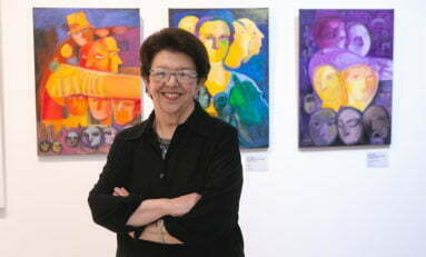 Clara Pechansky e suas amigas em exposição em Porto Alegre