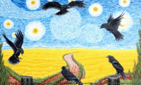 Artista plástico gaúcho une duas obras de Van Gogh para homenagear os 130 anos da morte do gênio holandês