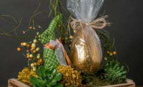 Arranjos de presente para a Páscoa