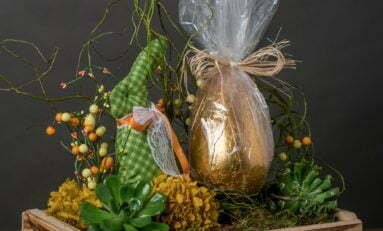 Arranjos de presente para a Páscoa