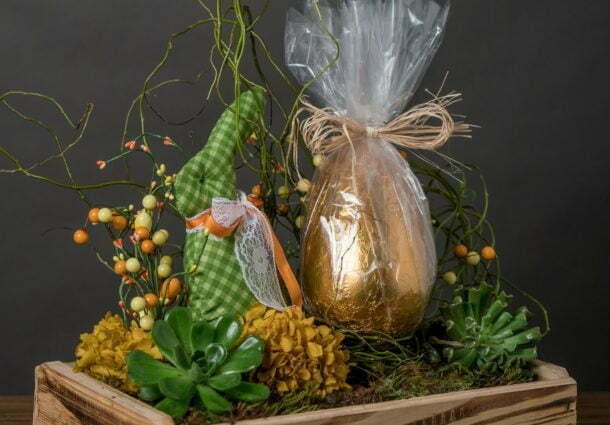 Arranjos de presente para a Páscoa