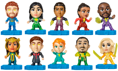 Serão 10 brinquedos inspirados nos heróis do filme que estreia em 3 de novembro