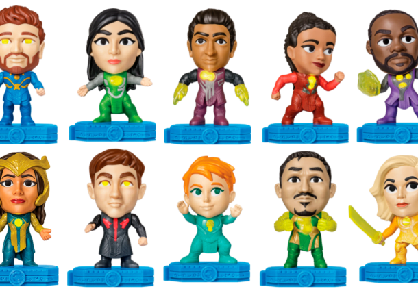 Serão 10 brinquedos inspirados nos heróis do filme que estreia em 3 de novembro