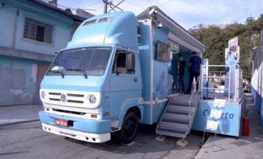 Caminhão da campanha "Caneta da Saúde" chega a Porto Alegre para orientar a população sobre tratamento de diabetes gratuito no SUS