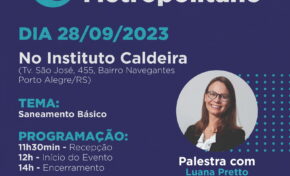 Saneamento básico na pauta do Almoço Metropolitano de setembro