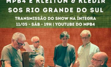 MPB4 e Kleiton & Kledir transmitem show neste sábado, dia 11 de maio, para arrecadar fundos para as vítimas das enchentes no Rio Grande do Sul