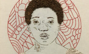 Mitti Mendonça ministra oficina de bordado no Instituto Ling