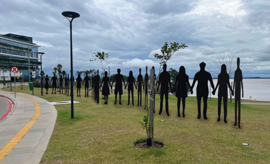 Porto Alegre vai ganhar escultura de 27 metros de comprimento para celebrar heroísmo de voluntários nas enchentes