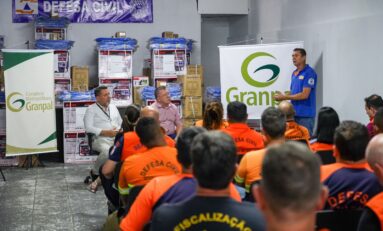Granpal entrega equipamentos doados pelo Governo Federal para as equipes da defesa civil da região