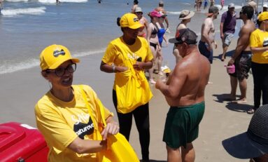 Blitz da Naturovos surpreende veranistas no litoral gaúcho