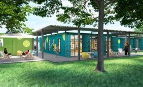 WimBelemDon recebe os contêineres para a biblioteca comunitária em Belém Novo