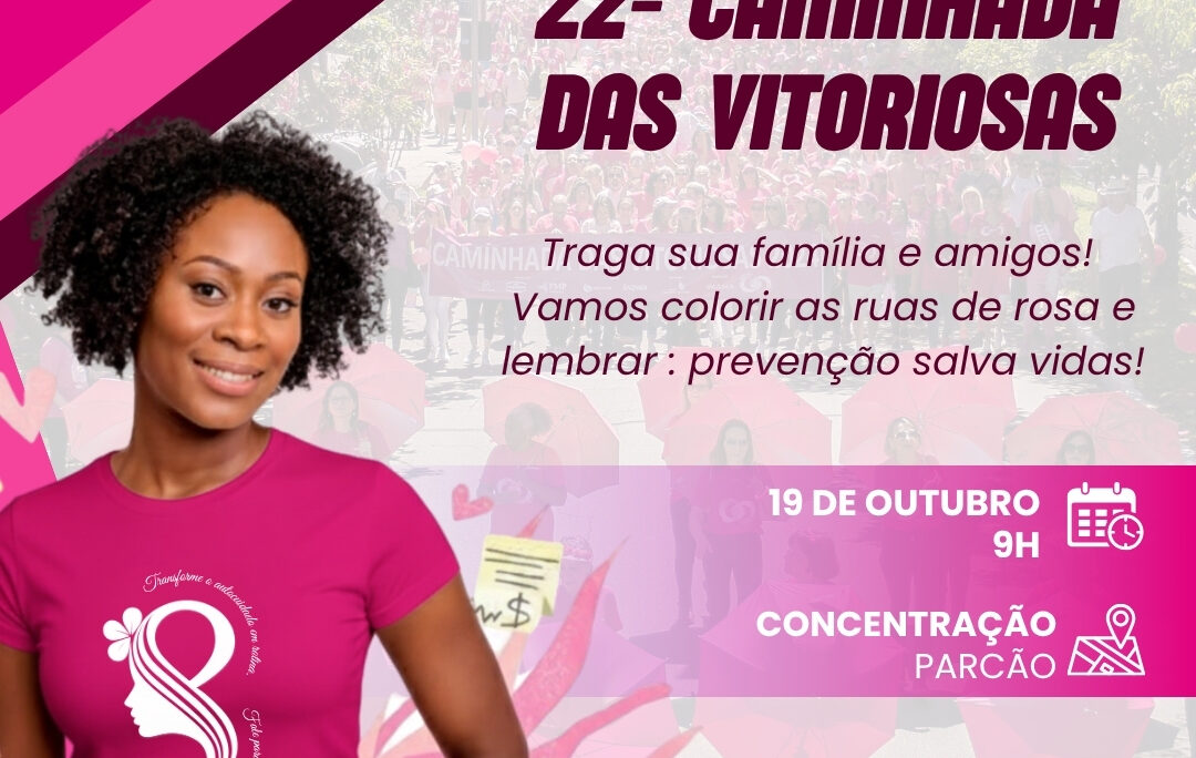 Caminhada das Vitoriosas pinta Porto Alegre de rosa no dia 19 de outubro de 2025