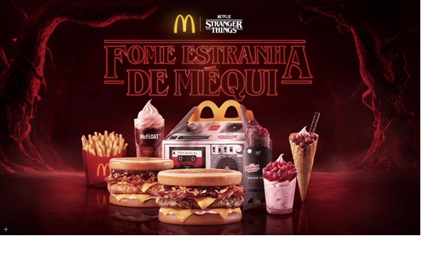 Fome Estranha de Méqui: McDonald’s lança seis produtos em collab com Stranger Things, da Netflix, incluindo sanduíche invertido