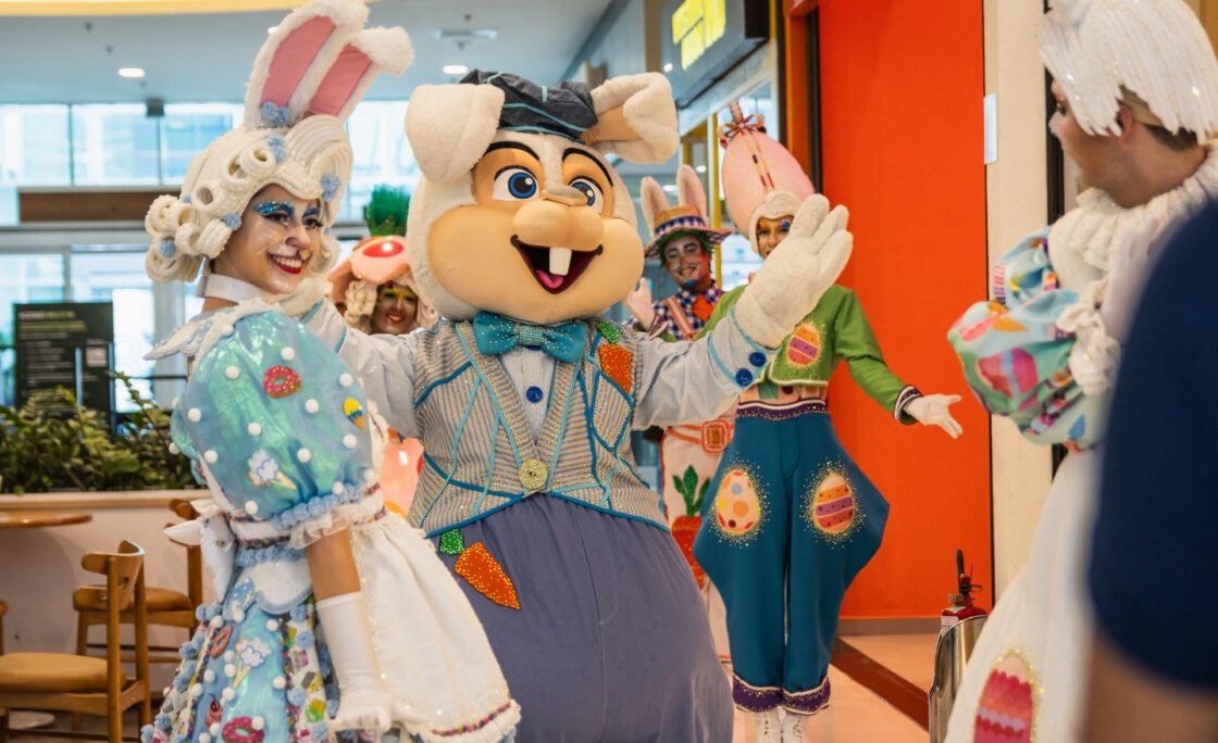Programação de Páscoa do BarraShoppingSul tem shows, oficina e encontro com o coelho